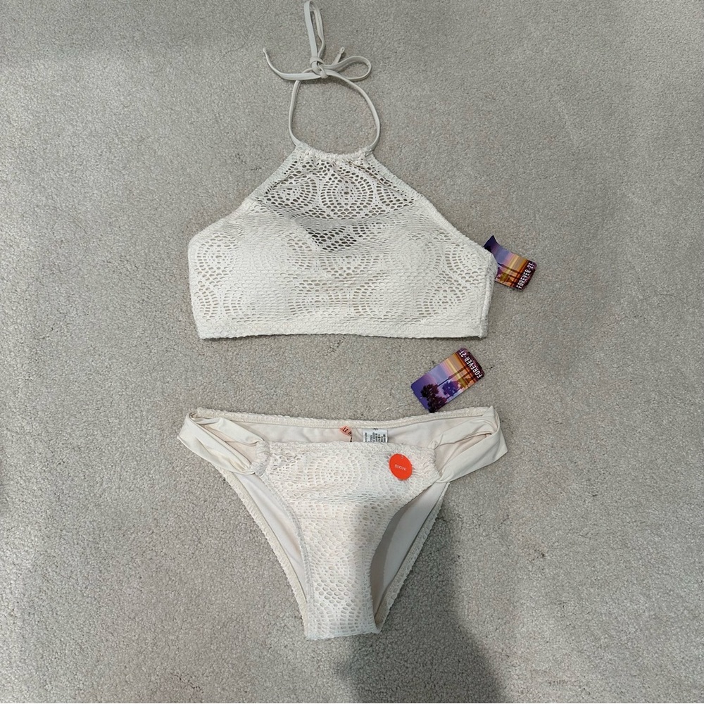 Forever 21 Cream Swimsuit size S